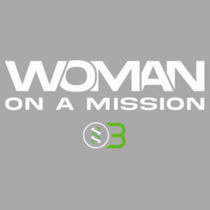 ONE BODY WOMAN ON A MISSION - WOMEN'S FITTED T-SHIRT - LIGHT GRAY HEATHER - $5HYFZM$ Design