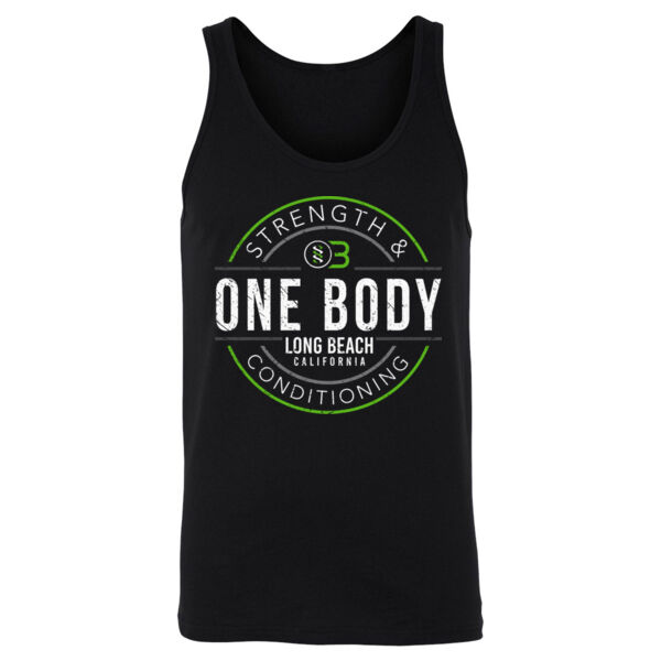ONE BODY BADGE - MEN'S TANK TOP - BLACK - M9ADFH Thumbnail