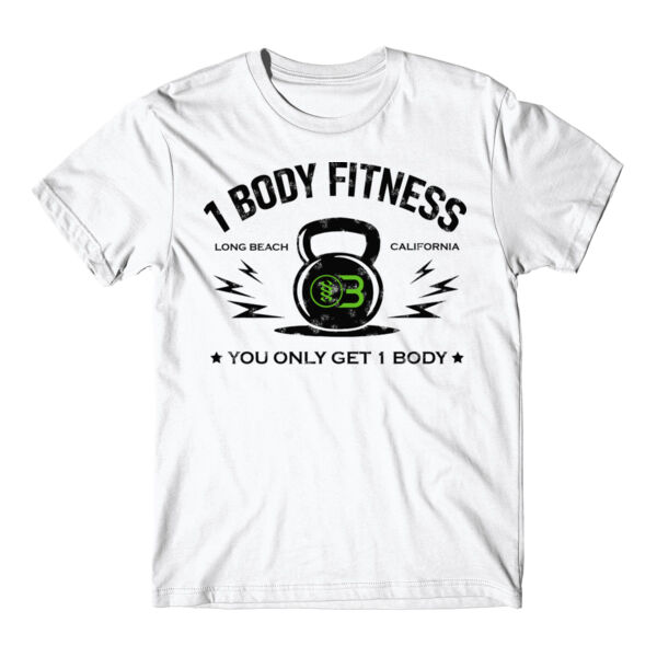 ONE BODY KETTLE BELL - MEN'S T-SHIRT - WHITE - Y6A4JM Thumbnail