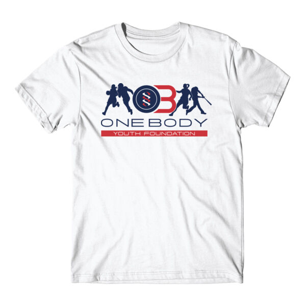 ONE BODY YOUTH FOUNDATION - LOGO - PREMIUM MEN'S T-SHIRT - WHITE - Q57R8V Thumbnail
