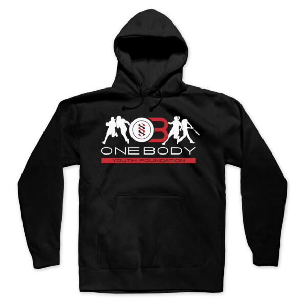 ONE BODY YOUTH FOUNDATION - LOGO - MEN'S PULLOVER HOODIE - BLACK - $RJTE5U$ Thumbnail
