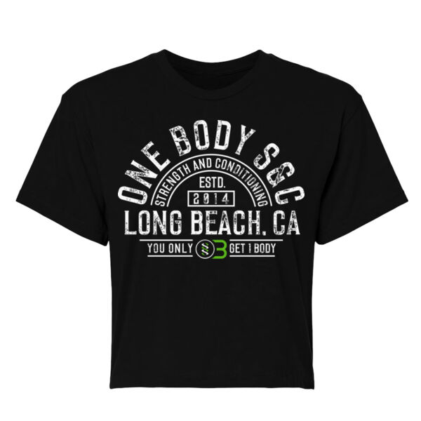 ONE BODY VINTAGE - WOMEN'S CROPPED T-SHIRT - BLACK - $Q5WZ8H$ Thumbnail