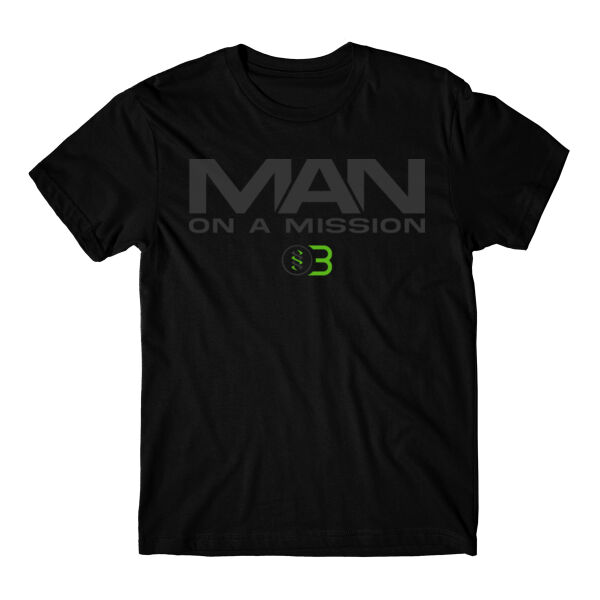 ONE BODY MAN ON A MISSION - PREMIUM MEN'S T-SHIRT - BLACK - $QK3Z91$ Thumbnail