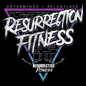 RESURRECTION - DETERMINED+RELENTLESS - WOMEN'S FITTED TANK TOP - BLACK - $VHT59J$ Design
